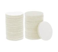 HARFINGTON 24pcs Scrubber Scouring Pads 450 Grits 4 Inch Drill Power Brush Hoop and Loop Surface Conditioning Disc Drill Scuffing Disc Scrub Pads for Home Kitchen Cleaning, White
