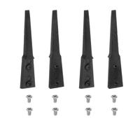 HARFINGTON 2pair Replaceable Ceramic Tweezer Tips 1.5" Length Carbon Fiber Straight Flat Heads Heat Resistance Non-Conductive Tip for Ceramic Tweezers, Black