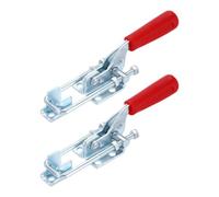 HARFINGTON 2pcs 431 Toggle Latch Clamp M6 x 50mm 772lbs Holding Capacity Adjustable Quick Release Pull Latches Galvanized Iron Hasp Clamps for Smoker Lid Jig Tool Box Cases Door