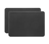 HARFINGTON 2pcs Car Dashboard Non Slip Mat 7.1" x 5.1" Multifunctional Anti Slide Sticky Dash Pad Car Non-Slip Mats for Cell Phone Keys Glass Mirrors, Black
