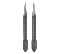 HARFINGTON 2pcs Center Punch 1.5mm Carbon Steel Non-Slip Nail Setter Punch Tapered Alignment Center Hole Pin Tool for Plastic Metal Wood Scribe Marking