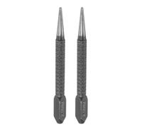 HARFINGTON 2pcs Center Punch 2mm Carbon Steel Non-Slip Nail Setter Punch Tapered Alignment Center Hole Pin Tool for Plastic Metal Wood Scribe Marking