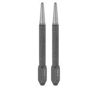 HARFINGTON 2pcs Center Punch 3mm Carbon Steel Non-Slip Nail Setter Punch Tapered Alignment Center Hole Pin Tool for Plastic Metal Wood Scribe Marking