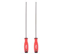 HARFINGTON 2pcs PH0 Phillips Screwdriver 11.1" Length S2 Steel Magnetic Precision Screwdrivers Industrial Grade Screw Drivers Electrician Tool with Cushion Grip for Fastening Repairing