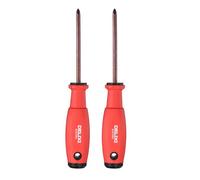 HARFINGTON 2pcs PH2 Phillips Screwdriver 8.5" Length S2 Steel Magnetic Precision Screwdrivers Industrial Grade Screw Drivers Electrician Tool with Cushion Grip for Fastening Repairing