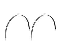 HARFINGTON 2pcs Rubber Cushion Strut Clamp 20" Universal Carbon Steel Strut Clamps with Bolt and Nut for Copper PEX Pipes CVPC Tubing, Silver Black