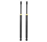 HARFINGTON 2pcs SL5 Slotted Impact Screwdriver Bits 5mm Slotted Tip 1/4" Hex Shank 150mm (6") Long Magnetic Flat Head Phosphated S2 Steel Screw Driver Drill Bits Electric Power Tool