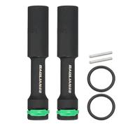 HARFINGTON 2pcs Thin Wall 6 Point Deep Impact Socket 1/2" Drive 17mm Metric Socket 40Cr Steel Spindle Axle Hex Sockets for Machine Shaft Nuts Bolts Repair