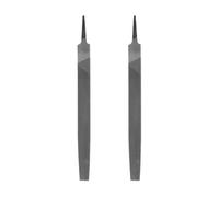 HARFINGTON 2pcs Tip Medium Cut File 10" Double Cut Teeth High Carbon Steel Hand Rasp File without Handle for Metal Wood Deburring Removing