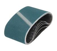 HARFINGTON 3-1/2 x 15-1/2 Inch Sanding Belts, 15 Pcs 120 Grit Zirconia Abrasive Belt Sander File Belt for Woodworking, Metal Polishing, Knife Sharpener