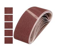 HARFINGTON 3 x 21 Inch Sanding Belts, 15 Pcs 80/120/150/240/400 Grits Aluminum Oxide Abrasive Belt Sander File Belt for Woodworking, Metal Polishing, Knife Sharpener
