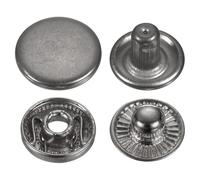 HARFINGTON 30 Sets Press-Stud Cap Buttons 12.5mm Metal Snap Fastener Alloy Sew-on Snap Buttons for Bags Leathers Marine Boat Canvas, Gun