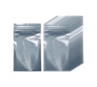 HARFINGTON 30pcs Antistatic Bags 5.9" x 3.1" Double-Layer Anti Static Resealable ESD Shielding Bag for GPU Hard Drive HDD SSD LED Lights Electronic Device, Semi-Transparent Dark Grey