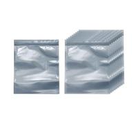 HARFINGTON 30pcs Antistatic Bags 7.9" x 6.3" Double-Layer Anti Static Resealable ESD Shielding Bag for GPU Hard Drive HDD SSD LED Lights Electronic Device, Semi-Transparent Dark Grey