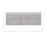HARFINGTON 30pcs Diamond Grinding Burrs Carving Bits 3mm Ball Shape Head Mounted Point 1/8 Shank for Rotary Tool