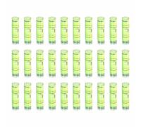 HARFINGTON 30pcs Small Cylindrical Bubble Level Vials 26x7mm PMMA Mini Horizontal Bubble Spirit Level Measuring Layout Tools for RV TV Picture Frame Hanging Tool Leveler