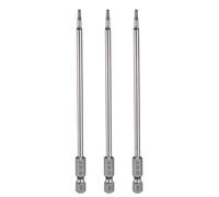HARFINGTON 3pcs H2.0 Hex Head Drill Bit Wrench 2mm Metric Flat Tip 1/4" Hex Shank 150mm (6") Long Magnetic Hexagonal Screw Driver Socket Industrial Screwdriver Power Bits