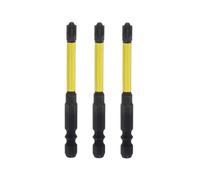 HARFINGTON 3pcs Phillips Slotted Head Screwdriver Bits FPZ2 2.6" Length 1/4" Hex Shank S2 Steel Magnetic Flat Cross Head Electrician Bit