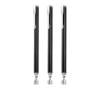 HARFINGTON 3pcs Telescoping Magnetic Pickup Tool 2LB Stainless Steel 5.8" to 24.4" Extendable Magnet Retrieval Stick with Pocket Clip for Car Industry Garage Office, Black