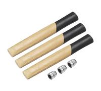 HARFINGTON 3pcs Wood Sledge Hammer Handle 9.8" Hammer Wooden Replacement Handles with Round Wedges for 2lb Round Octagonal Head Decking Framing Carpentry Construction DIY Sledge Axe Tools