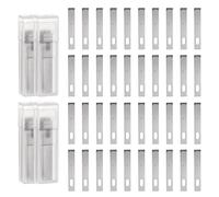 HARFINGTON 40pcs Exacto Knife Blades #4 Hobby Knife Replacement Blades Spare Precision Exacto Blades Hobby Knife Blade Refills for DIY, Art, Cutting, Carving, Scrapbooking, Stencil