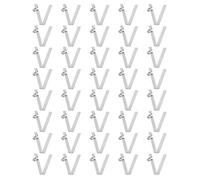 HARFINGTON 40pcs Single Button Kayak Paddle Snap Spring Clip 3x5x20mm 65Mn Spring Steel V-Shaped Hollow Lift Telescopic Locking Tube Pole Clips for Tent Umbrella Camping