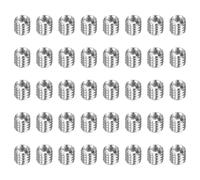 HARFINGTON 40pcs Thread Repair Inserts M6 x 1 Male to M4 x 0.7 Female Thread 6mm Long Stainless Steel Reducing Nuts Metric Self Tapping Sleeves Threaded Reducer Industrial Fasteners