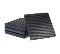 HARFINGTON 4pcs Rubber Anti Vibration Pads 6" x 6" x 7/8" Isolation Vibration Absorbing Pad Damping Mat Anti-Skid Noise with EVA Center for Air Compressor Conditioner Treadmill Washer