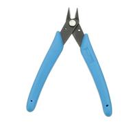 HARFINGTON 5" Flush Cut Pliers Small Precision Wire Cutter Side Cutter Diagonal Cutting Pliers for Jewelry Model Electronic 3D Print, Light Blue