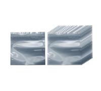 HARFINGTON 50pcs Antistatic Bags 5.9" x 5.9" Double-Layer Anti Static Resealable ESD Shielding Bag for GPU Hard Drive HDD SSD LED Lights Electronic Device, Semi-Transparent Dark Grey