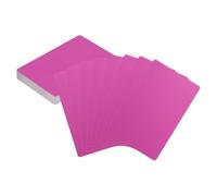 HARFINGTON 50pcs Metal Business Cards Blanks 3.4" x 2.1" x 0.01" Aluminum Laser Engraving Blank Name Custom Card CNC Engraving Sheets for House Office DIY Gift Plate Invitations, Purple