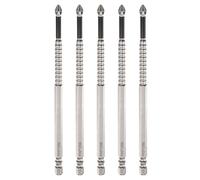 HARFINGTON 5pcs Impact Phillips Screwdriver Bit PH2 (#2) Anti Slip Tip 1/4" Hex Shank 6" (150mm) Long Magnetic Cross Screw Driver Industrial Power Drill Bits for Remove Fastening Screws