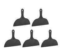HARFINGTON 5pcs Putty Knife Scraper 10" Width Flexible Plastic Putty Knife Paint Scraper Tool for Taping Drywall Spreading Painting Wall Scratching Black