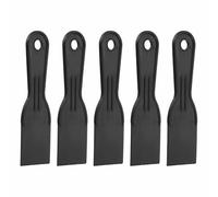 HARFINGTON 5pcs Putty Knife Scraper 2" Width Flexible Plastic Putty Knife Paint Scraper Tool for Taping Drywall Spreading Painting Wall Scratching Black