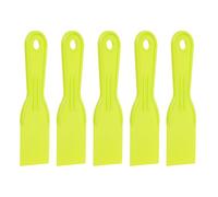 HARFINGTON 5pcs Putty Knife Scraper 2" Width Flexible Plastic Putty Knife Paint Scraper Tool for Taping Drywall Spreading Painting Wall Scratching Yellow