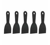 HARFINGTON 5pcs Putty Knife Scraper 3" Width Flexible Plastic Putty Knife Paint Scraper Tool for Taping Drywall Spreading Painting Wall Scratching Black