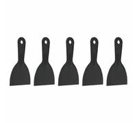 HARFINGTON 5pcs Putty Knife Scraper 4" Width Flexible Plastic Putty Knife Paint Scraper Tool for Taping Drywall Spreading Painting Wall Scratching Black
