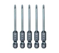 HARFINGTON 5pcs Y-Shaped Screwdriver Bit 1/4" Hex Shank Y3 Magnetic Head 2.6" Length S2 Steel Tri Wings Screw Driver Bit for Repair Work Electric Screwdriver, Blue