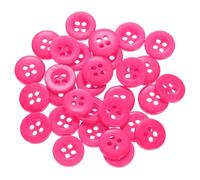 HARFINGTON 60pcs 16L Sewing Buttons 3/8"(10mm) Resin Round Flat 4-Hole Craft Replacement Buttons for Sewing Clothing and DIY, Rose
