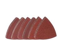 HARFINGTON 60pcs Triangular Hook & Loop Sandpapers 40/60/80/100/120/150 Grits 3-1/8" Aluminum Oxide Sanding Pads Mouse Detail Sander Papers Multitool Sheets Set (10pcs of Each Grits)