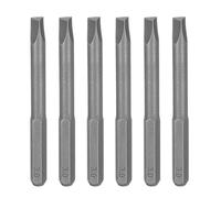 HARFINGTON 6pcs 3mm Triangle Screwdriver Bit 5/32" Hex Shank 45mm/1.8" Length Magnetic Triangular Head S2 Steel Screw Driver Bit