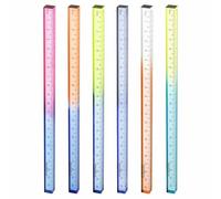 HARFINGTON 6pcs Acrylic Clear Straight Rulers 20cm Metric Transparent Gradient Three-Dimensional Plastic Ruler Square Cube Measuring Tool for Classroom Office, 6 Colors