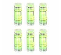 HARFINGTON 6pcs Small Cylindrical Bubble Level Vials 22.5x8mm PMMA Mini Horizontal Bubble Spirit Level Measuring Layout Tools for RV TV Picture Frame Hanging Tool Leveler