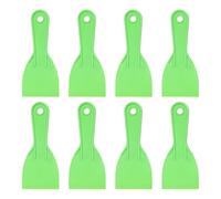 HARFINGTON 8pcs Putty Scraper 2.95" Plastic Flexible Putty Knives Disposable Paint Spreader Cleaner Tool for Spackling, Patching Painting Repairing, Green