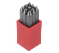 HARFINGTON 9pcs Number Stamp Set 5/64" 2mm Reverse Punch High Tool Steel 0-9 Punch Press Tools Metal Stamps Set Hammer Hand Punch for Metal Plastic Wood Leather Brass Stamping