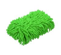 HARFINGTON Car Wash Sponge 9.1" x 4.7" Chenille Microfiber Mitt Scratch-Free Absorbent Scour Scrubber Cleaning Sponge for Washing Detailing on Cars, Trucks, SUV, Boats, RVs, Green