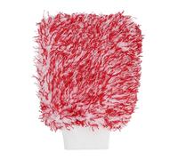 HARFINGTON Chenille Microfiber Car Wash Mitts 9.1" x 6.7" Scratch Free Wash Gloves Absorbent Double Sided Plush Cleaning Drying Mitts for Car Washing Home, Red