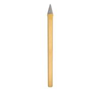 HARFINGTON Cold Chisel 2/3" Wide 12" Long Alloy Steel High Hardness Heat Treated Heavy Duty Point Cold Chisel for Cutting Rivets Iron Steel Bronze Copper Rods Bolts, Gold Gray