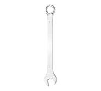HARFINGTON Combination Wrench 23mm Metric 12-Point Box and Open End 45# Carbon Steel Double Ended Spanner Tool for Automotive Pipe Furniture Machinery DIY Repair, Silver White