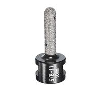 HARFINGTON Diamond Finger Shaped Milling Bit 10mm 2 Holes with 5/8"-11 Thread for Enlarging Shaping Milling Existing Holes on Marble Countertop, Black
